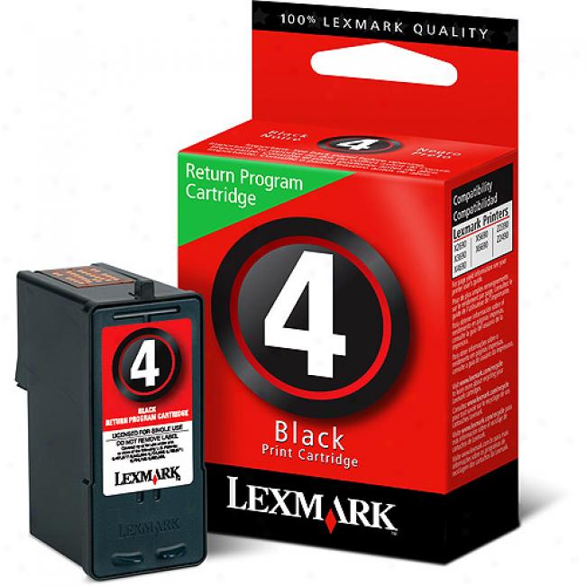 Lexmark #4 Black Return Program Print Cartridge