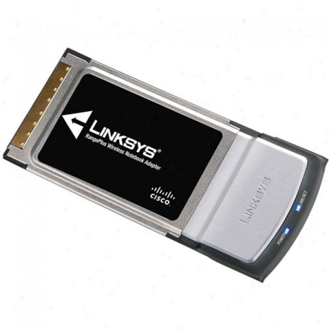 Linksys Wireless Mimo Rangeplus Notebook Pc Card, Wpc100