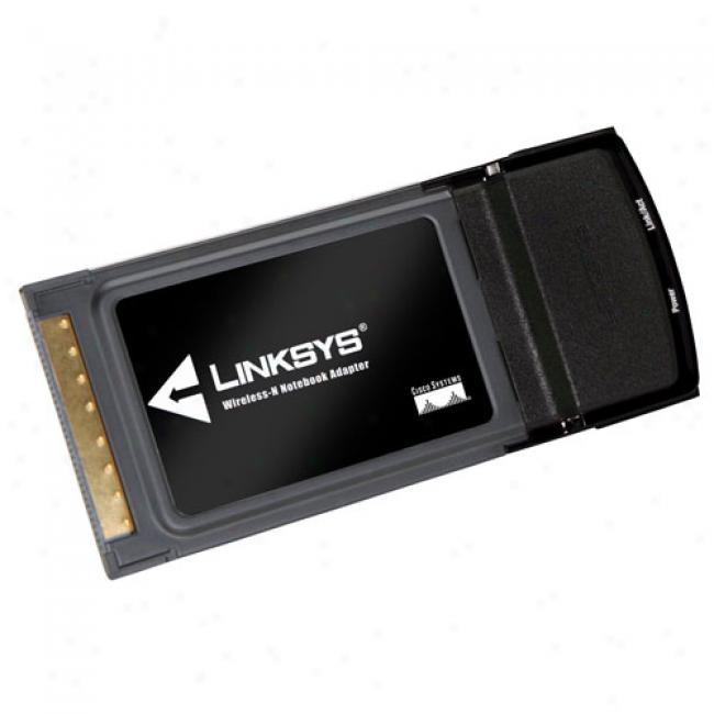 Linksys Wpc600n Wireless-g Miml Ultra Rangeplus Dual-band Wireless-n Notebook Adapter