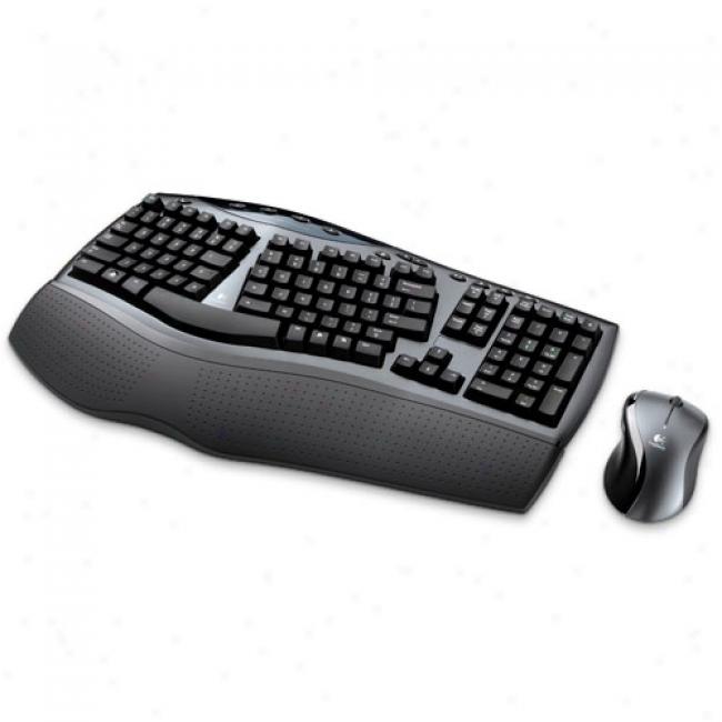 Logitech Cirdless Desktop Comfort Laser Keyboard And Mouse, 967692
