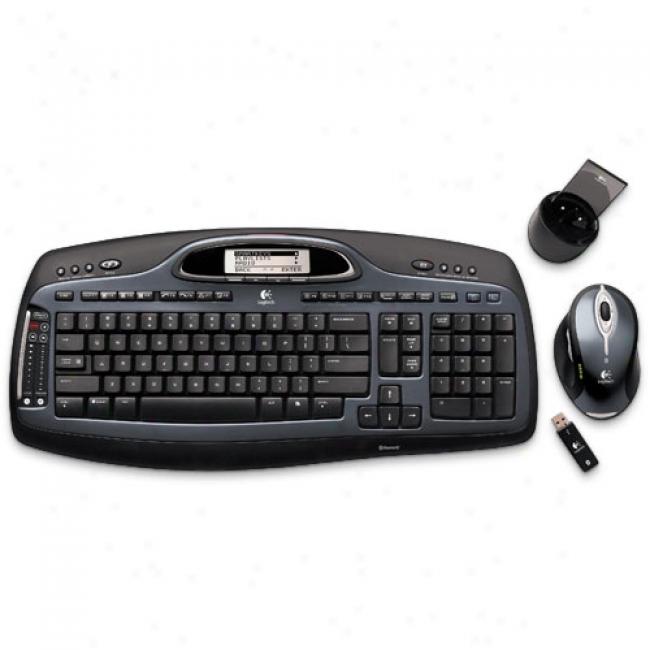 Logitech Cordless Desktop Mx 5000 Laser Keyboard And Mouse Combo, 967558