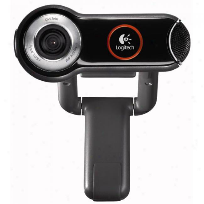 Logitech Quickcam Pro 9000 Pc Usb Webcam, Fits Notebooks And Desktop Lcd Pc's