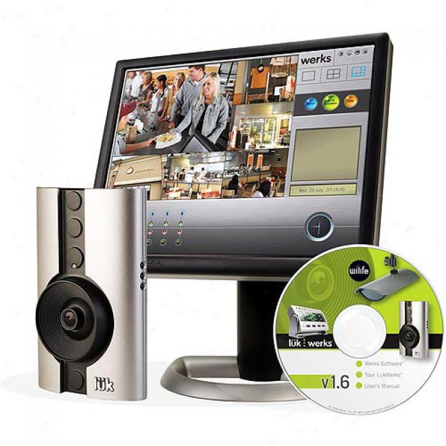 Logitech Wilife Digital Video Security Cakera Indoor Master System