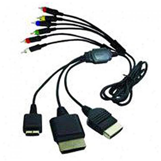 Mad Catz 6' Hd Component Audio/video Cable (universal)