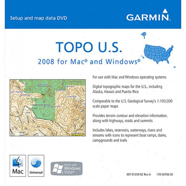 Mapsourc3 Topo U.s. Max/windows Dvd For Garmin Gps
