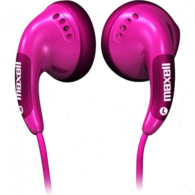 Maxell Color Buds Earbuds - Pink, Cb-pink
