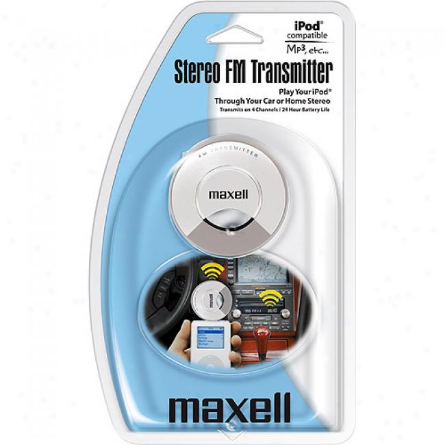 Maxell Ipod Stereo Fm Transmitter For Ipods & Mp3 Players, P-13