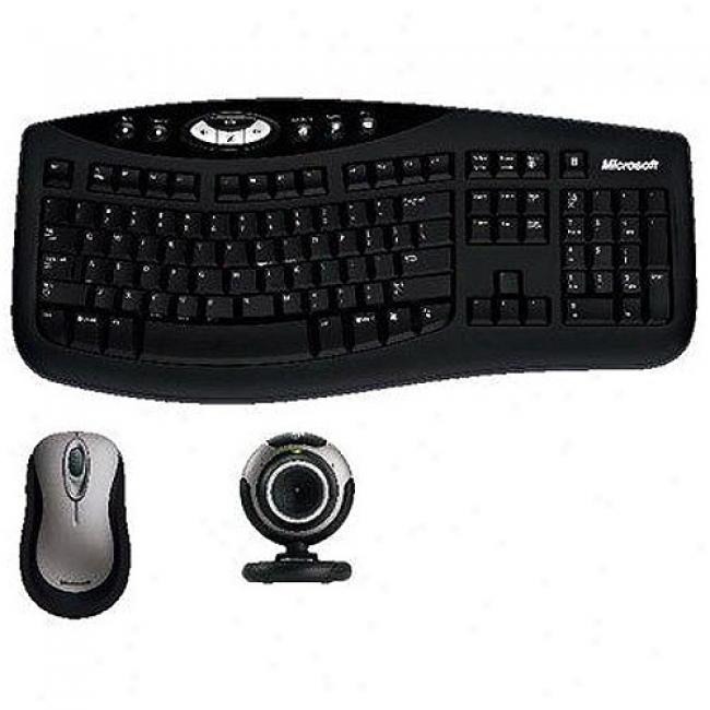 Microsoft Communications Pack Desktop 3000 With Usb Webcam And Cordless Keyboard And Mouse