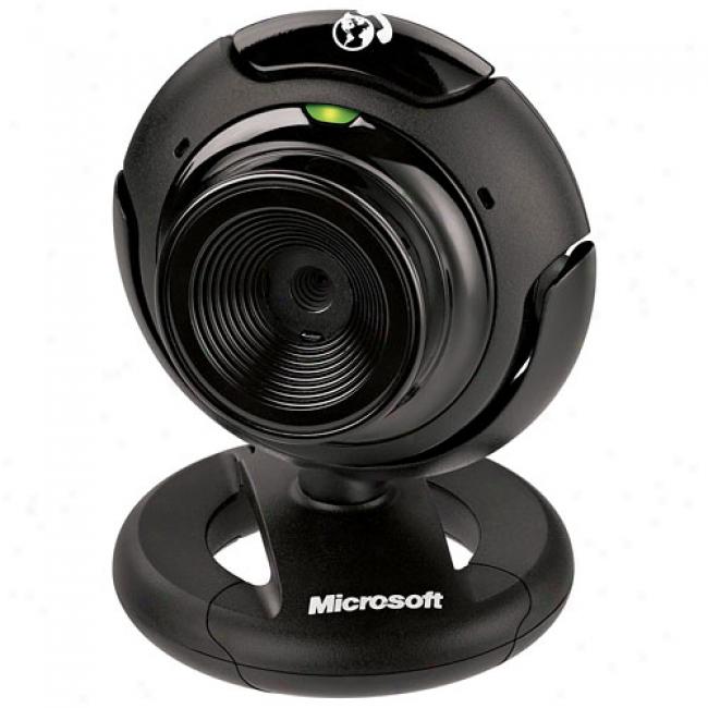 Microsoft Lifecam Vx-1000 Pc Usb Webcam With Built-in Microphone, Fits Desktop Pc's