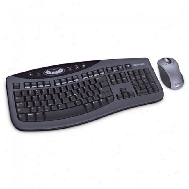 Microsoft Wireless Keyboard & Mouse Optical Desktop 3000 -dark Grey