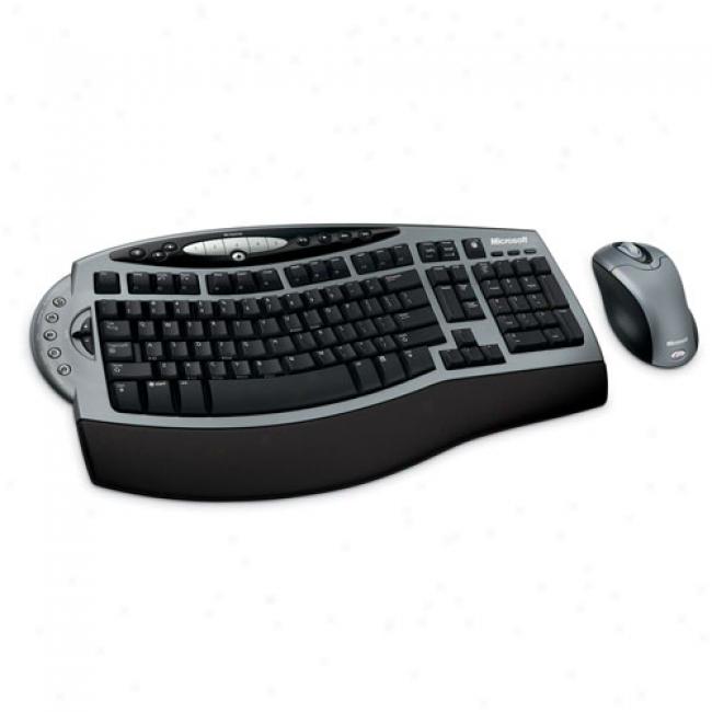 Microsoft Wireless Laser Desktop 4000 Keyboard, Silver