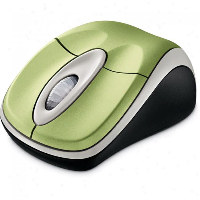 Microsoft Wirelesss Noteboik Optical Mouse, Aloe Green