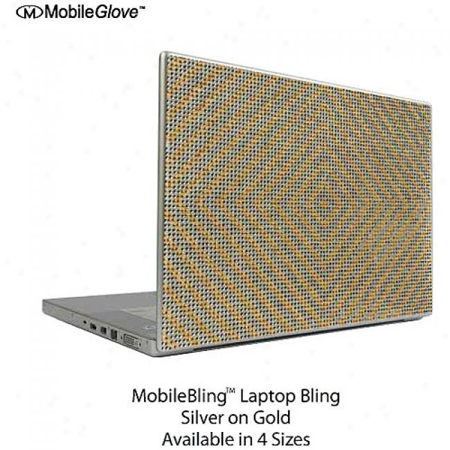 Mobilebling Notebook Cover Gold And Silver Checker Board, 17