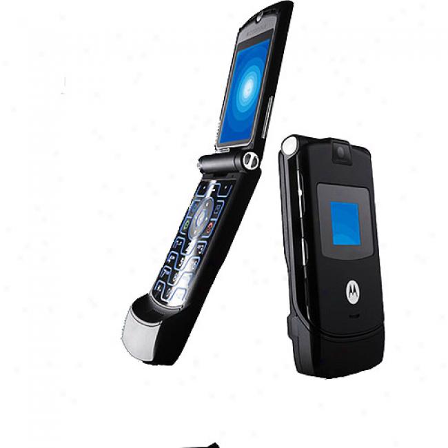 Motorola Motorazr V3 Unlocked Gsm Cell Phone, Black