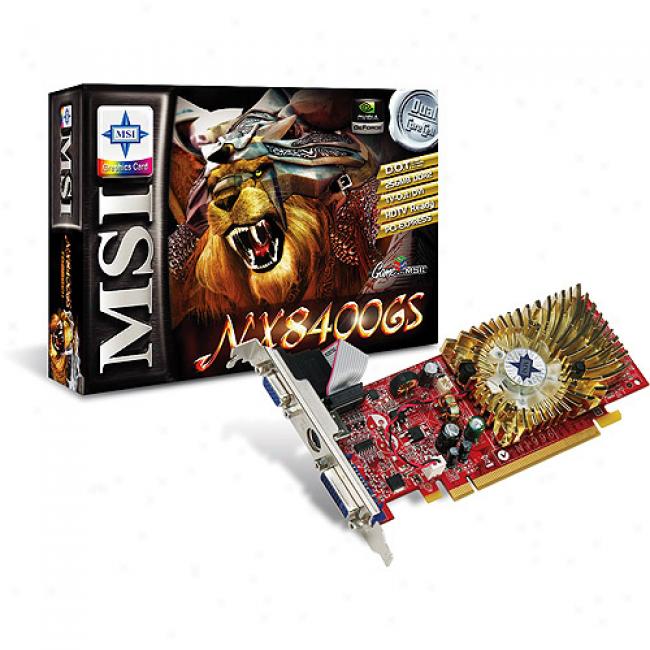 Msi 256mb Pci-e Nvidianx8400gs Graphics Card