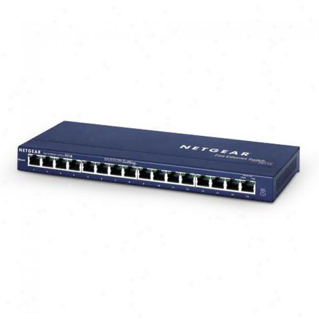 Netgear 16-port 10bas3t/100basetx Switch