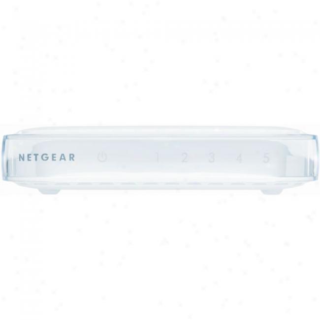 Netgear Fs605 5-port 10/100mbps Ethernet Switch