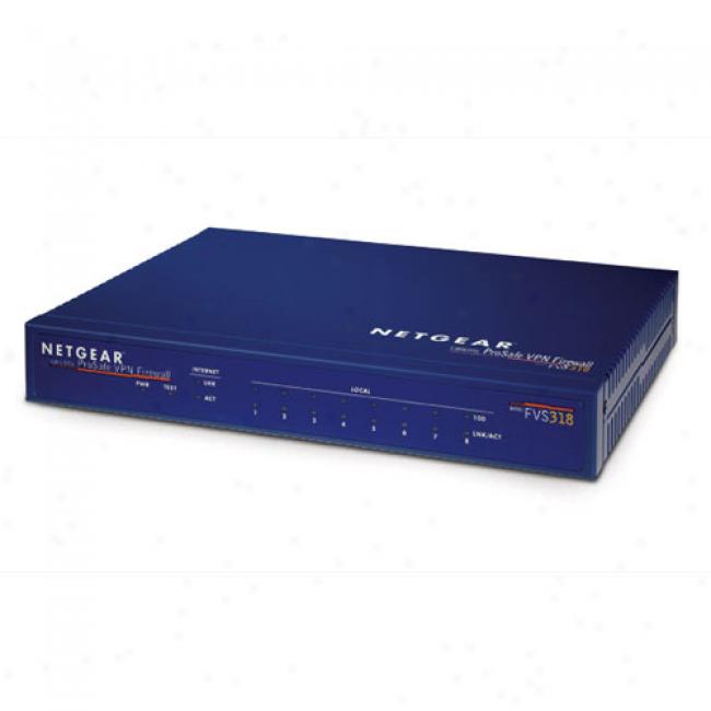 Netgear Fvs318 10/100mbps 8 Demeanor Vpn Router