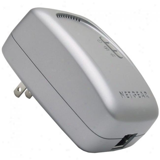 Netgear Wall--plugged 14mbps Eop Ethernet Over Power Extender Kit
