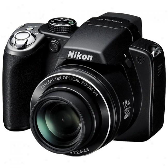 Nikon Coolpix P80 Black 10.1 Mp Digital Camera W/ 18x Optical Zoom, Image Stabilozation & Face Detection