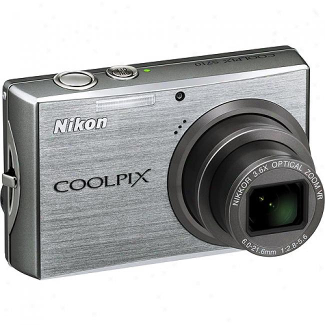 Nikon Cool0ix S710 Silver 14.5mp Digital Cameda, 3.6x Optica1 Zoom & 3