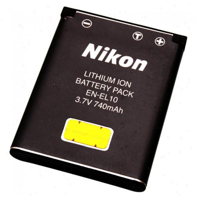 Nikon Rechargeable Li-ion Battery, En-el10 - S200, S210, S510, S520, S600, S700