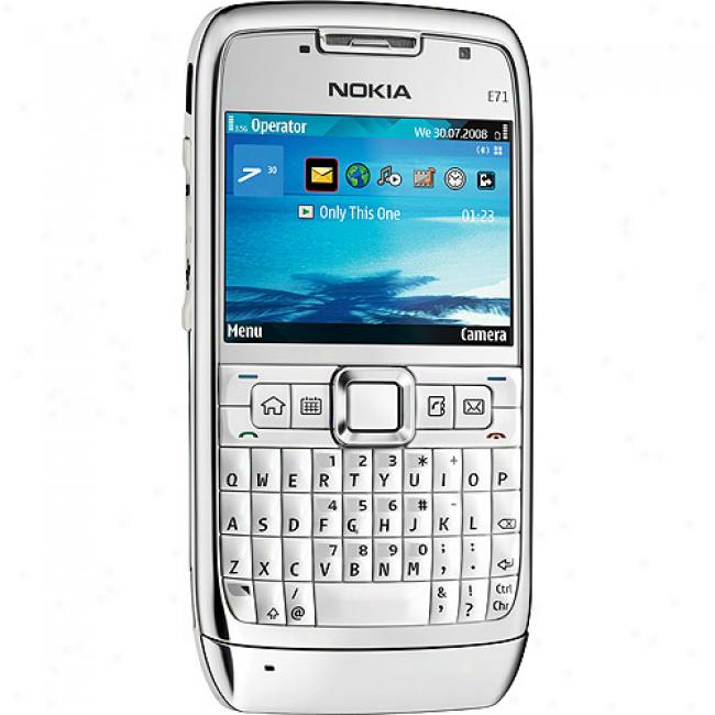 Nokia E71 Smart Phone, White (unlocked Gsm)