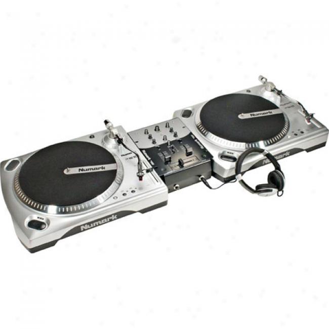 Numark Dj-in-a-box Dual-turntable Package With Mixer