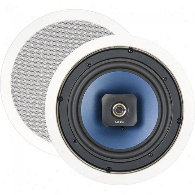 Nxg Basix Series 2-way In-ceiling Speaker System - 60-watt, 6.5 Inch