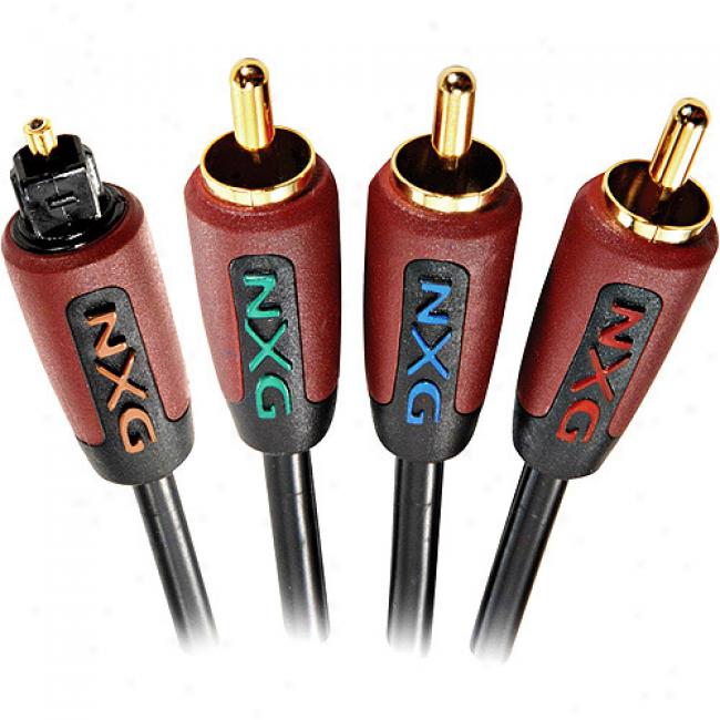 Nxg Basix Series Component Video/stereo Audio Cable - 2 Meter