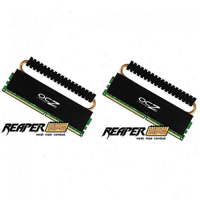 Ocz Pc2-6400 Ddr2 Reaper 800mhz Dual Channel 2g Kit With Heat Pipe Conduit Heatspreader