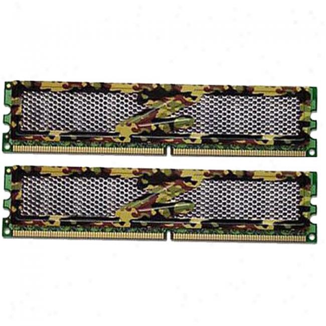 Ocz Pc2-6400 Ddr2 Special Ops Edition 800mhz Dual Cgannel 2g Outfit With Heatspreader
