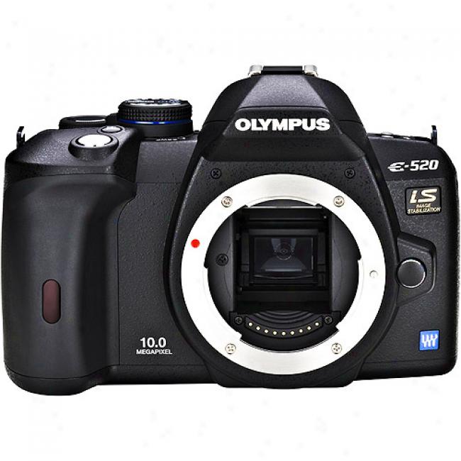 Olympus Evolt E-520 Black 10 Mp Digital Slr Camera (body Only) & 2.7