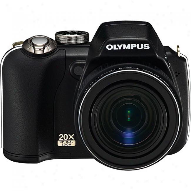 Olympus Sp-565-uz Black 10 Mp Digital Camera, 20x Optical Zoom & 2.5
