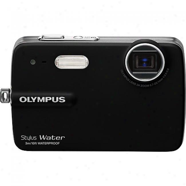 Olympus Stylus 550wp Black 100.0 Mp Digital Camera, 3x Optical Zoom & 2.5