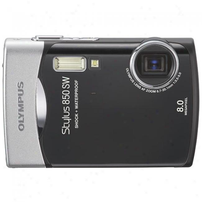 Olympus Stylus 850sw Black ~ 8.0 Mp Digital Camera, 3x Optical Zoom & 2.5