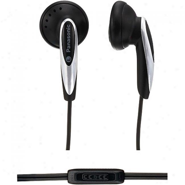 Panasonic Earbud Headphones W In-cord Volume Control, Rp-hv162