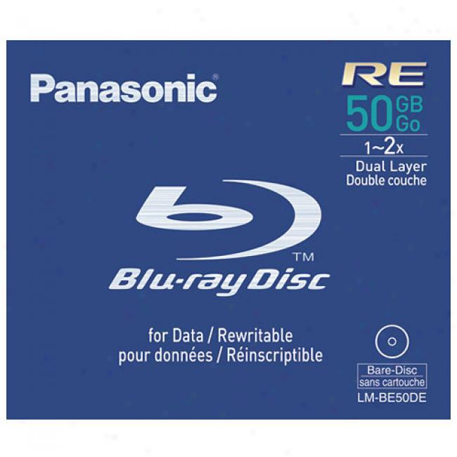 Panasonic Lm-be50de 50 Gb Rewritable Blu-ray Disc, 1x-2x