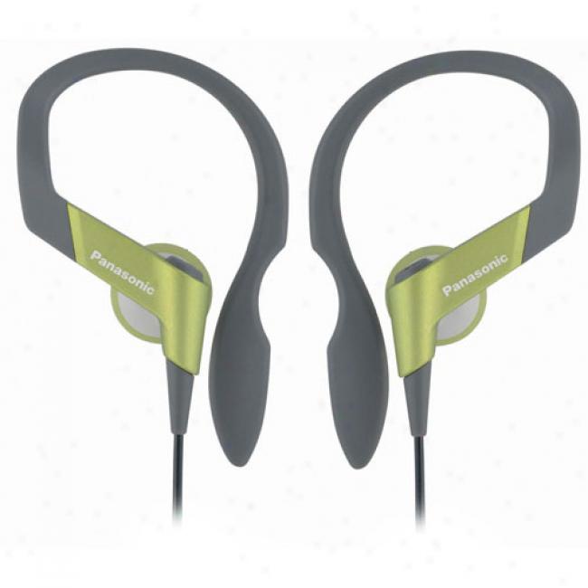Panasonic Rp-hs33-g Shockwave Earbud Headphones, Green
