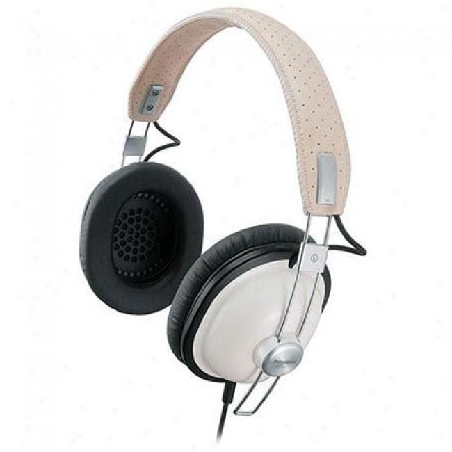 Panasonic Rp-htx7-w Retro-style Monitor Stereo Headphones, White
