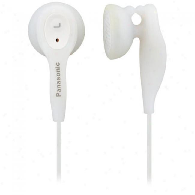 Panasonic Rp-hv211-w Stereo Earphones, White