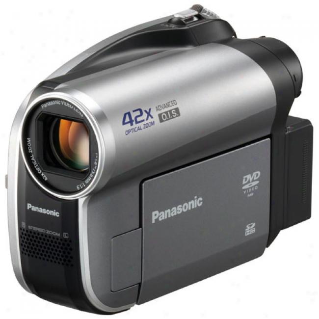 Panasonic Vdr-d50 Dvd Camcorder With 42x Optical Zoom, Records To 8cm Dvvd And Sd Card