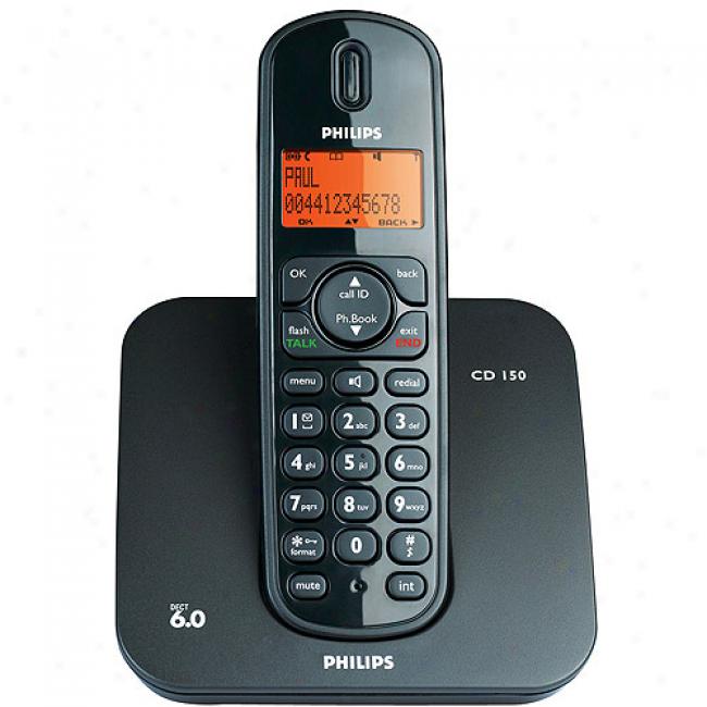 Philips Dect 6.0 Cordless Telephone With Handset Locator, Speaker Phone, And Alarm Clock