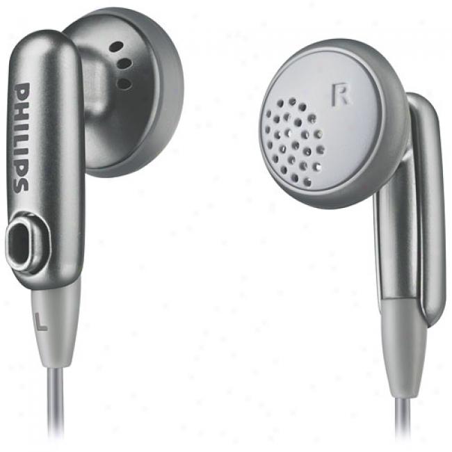 Philips Earbud Headphones, Silver