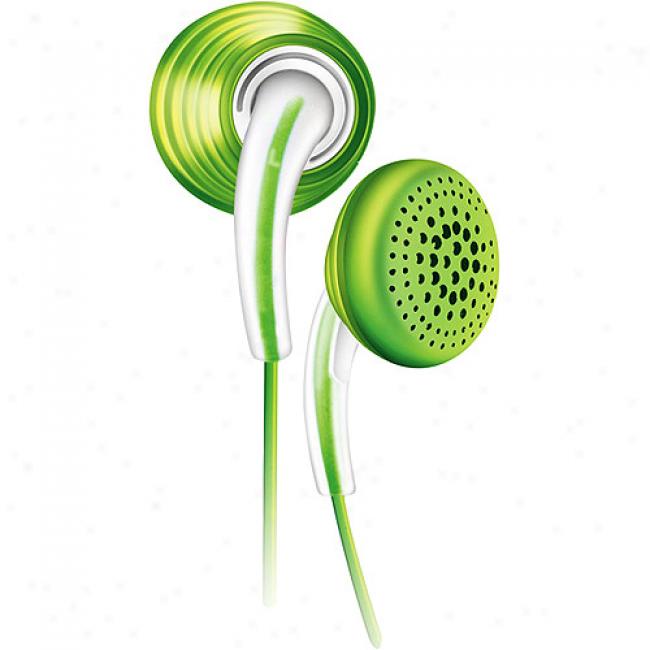 Philips In-ear Bubbles Headpbones - Green, She3621/27