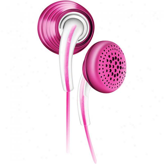 Philips In-ear Bubbles Headphones - Pink, She3620/27