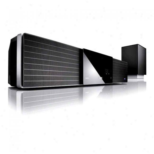 Philips Noise Bar 2.1-channel Home Theater Audio System W/ Up-convreting Dvd Player, Hts8100
