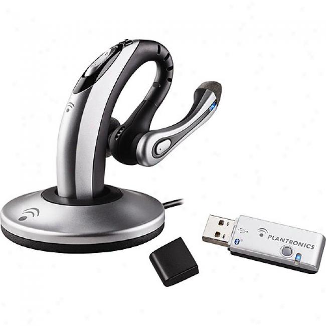 Plantronics Voyager 510 Bluetooth Voip Headset With Usb Adapter
