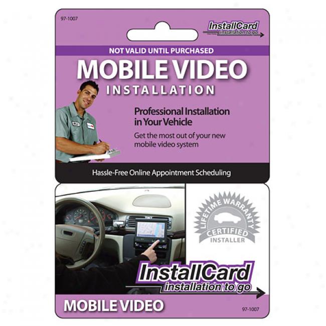 Prepaid Professional Install Card - Mobile Video/dve Player