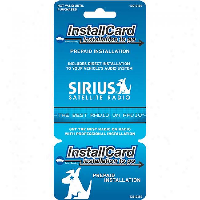 Prepaid Professional Install Card - Of Sirius Radio With Fmda25